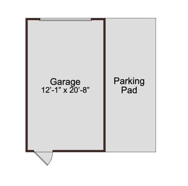 2D floor plan layout for the Comet by McKinley Homes in Kinsley, Wake Forest, NC (Image 5).
