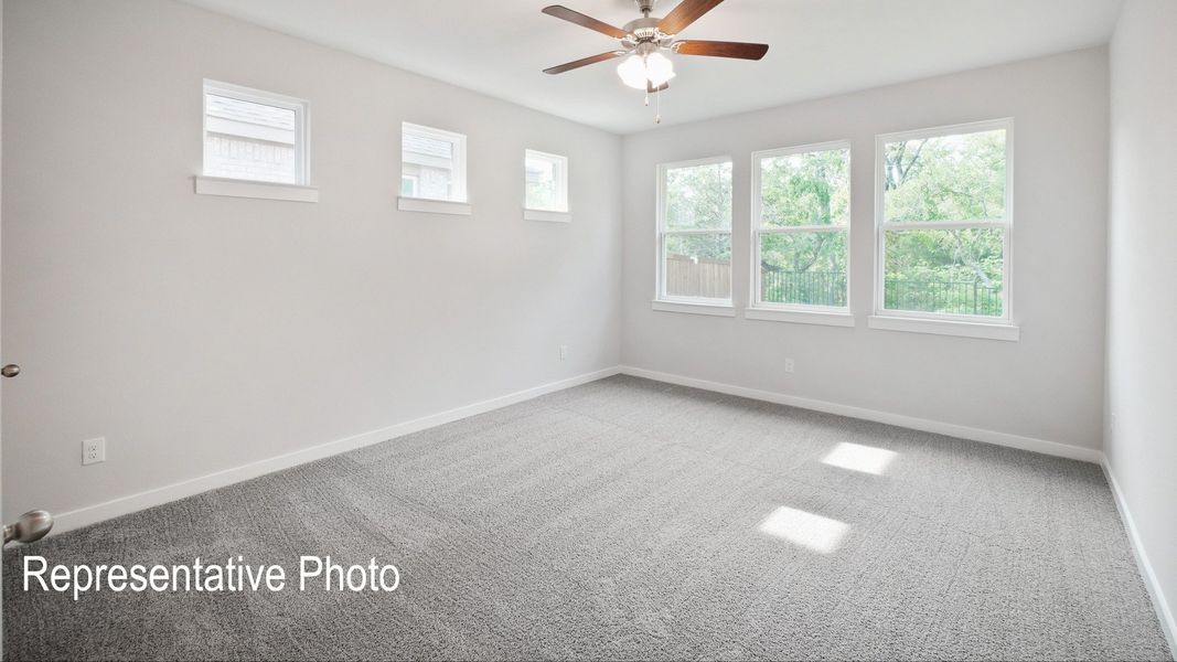 Furnished interior view inside a new home in Westridge Journey, McKinney (Image 10).
