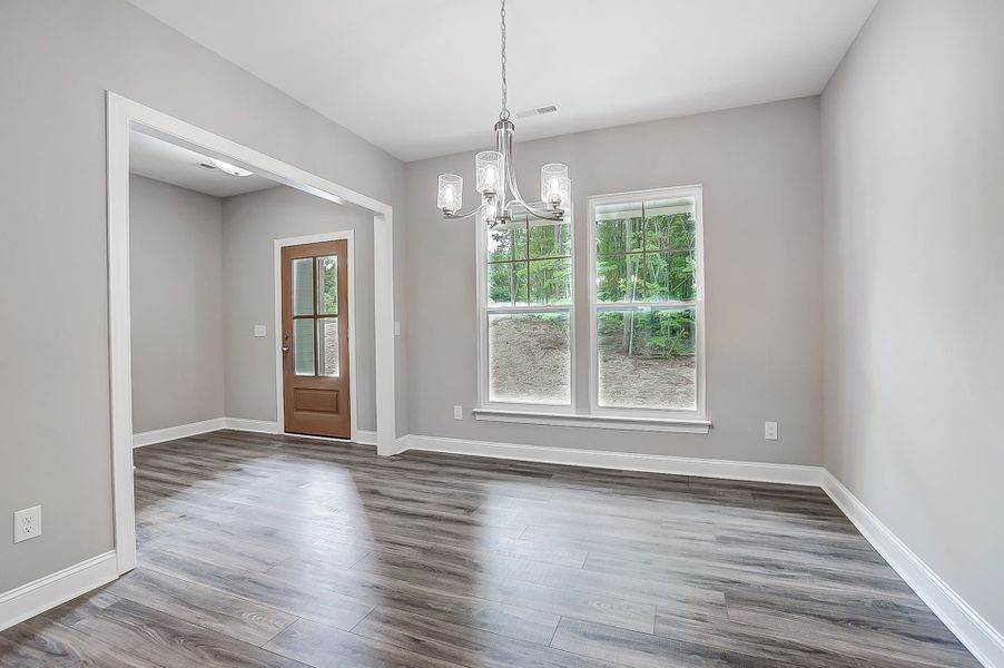 Representative unfurnished interior of a home built from the Badin by Caruso Homes in Blue Run, Raleigh (Image 24). Representative unfurnished interior of a home built from the Badin by Caruso Homes in Blue Run, Raleigh (Image 24).