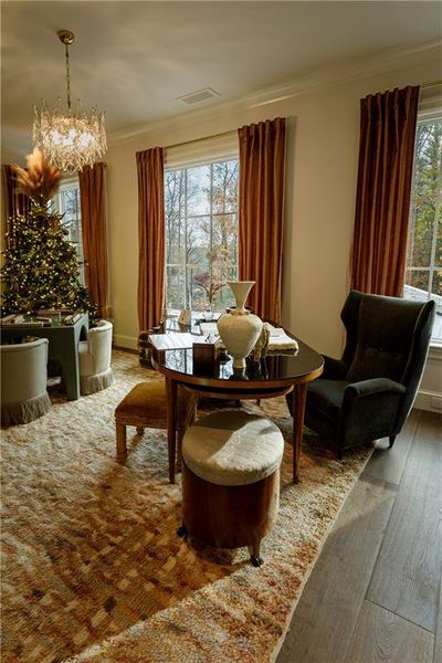 Furnished interior view inside a new home in , Atlanta (Image 10).