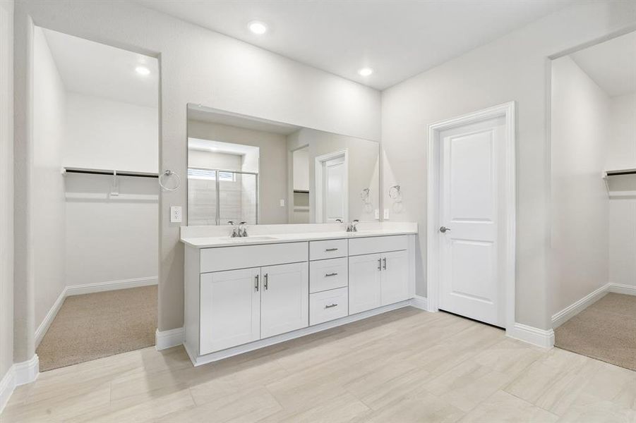 Furnished interior view inside a new home in Parks at Foster Crossing - Signature Series, Anna (Image 17).