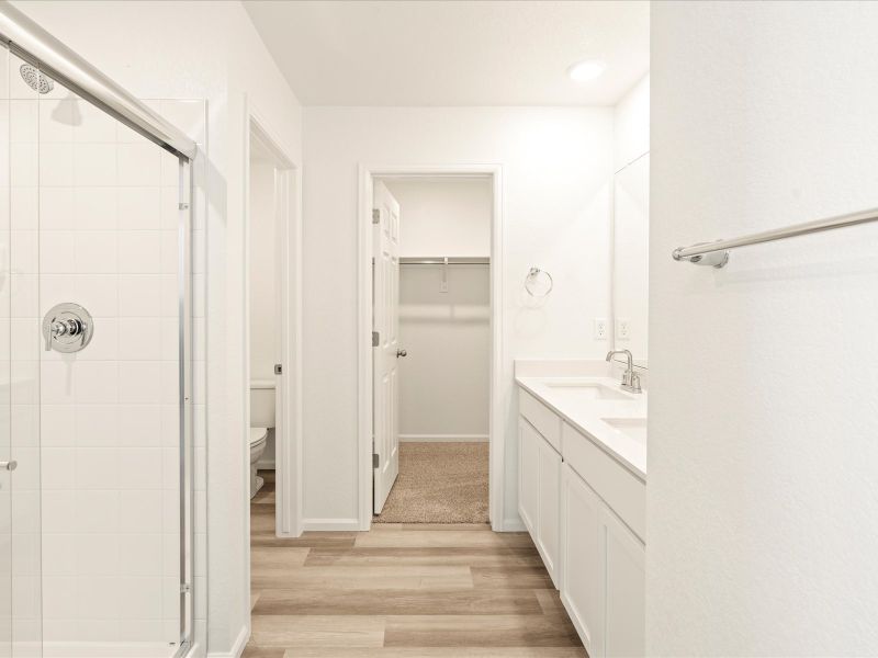 The Cottonwood floorplan interior image taken at a Meritage Homes community in Colorado Springs, CO.