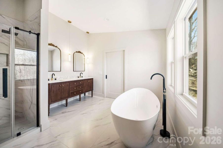 Furnished interior view inside a new home in , Canton (Image 17).