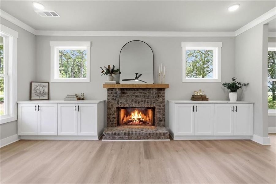 Furnished interior view inside a new home in , Monroe (Image 8).