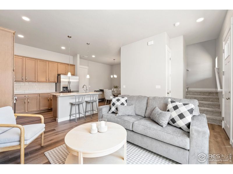 Furnished interior view inside a new home in The Lakes at Centerra - Discovery, Loveland (Image 4).