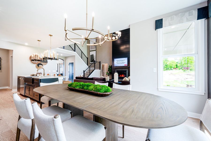 Representative furnished interior of a home built from the Finley by Fischer Homes in Twin Lakes, Hoschton (Image 25).