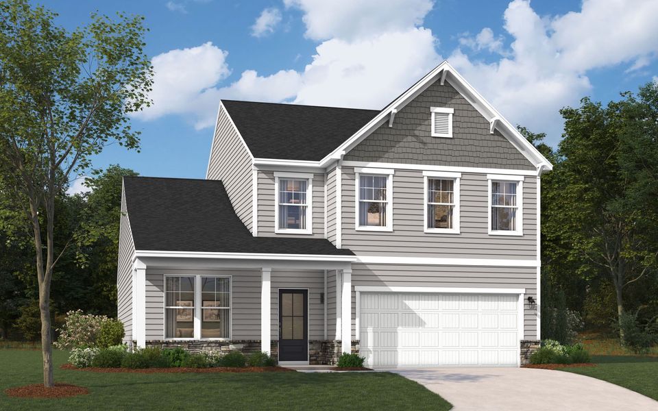 Representative exterior photo of a completed home built from the The Hollins by Stanley Martin Homes in Chapin Place, Chapin, SC (Image 1).