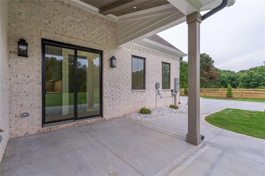 Exterior details and patio area of a home in , Monroe (Image 35).