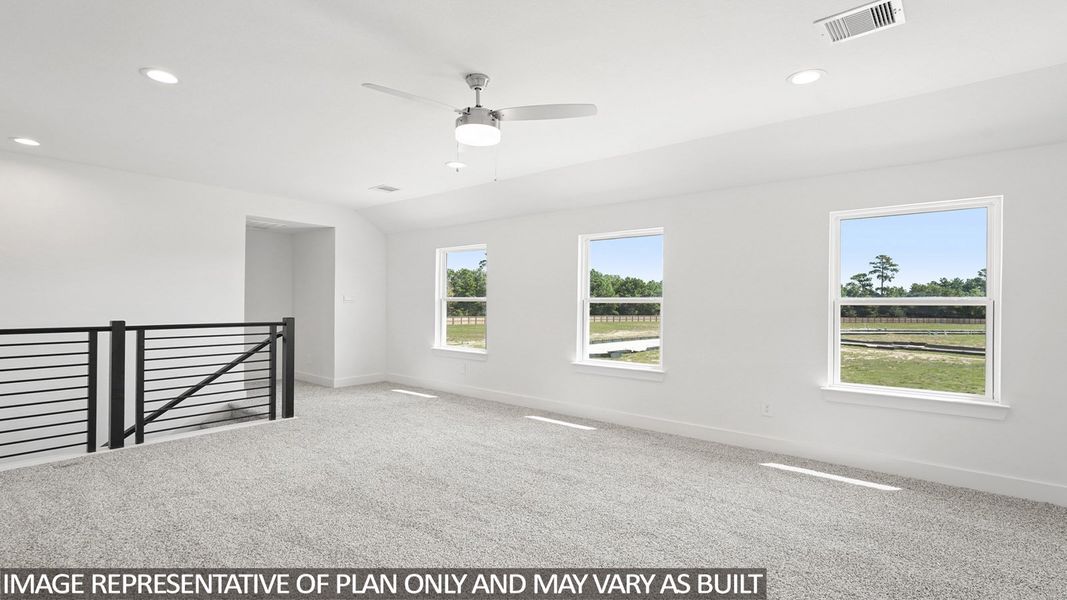 Spacious, unfurnished interior of a new home in Hills of Westlake, Conroe (Image 19).