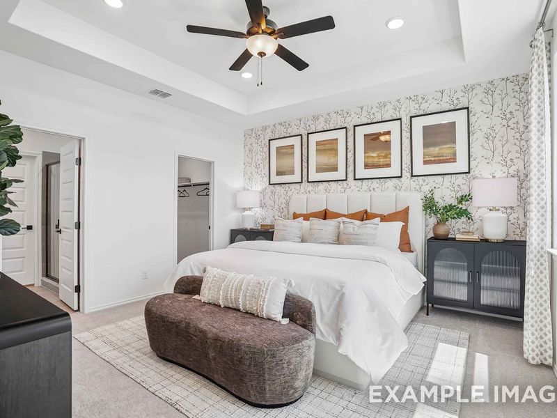 Representative furnished interior of a home built from the The Pinecrest B w/ 3rd Car by Davidson Homes LLC in Saddle Creek Ranch, Cibolo (Image 16).
