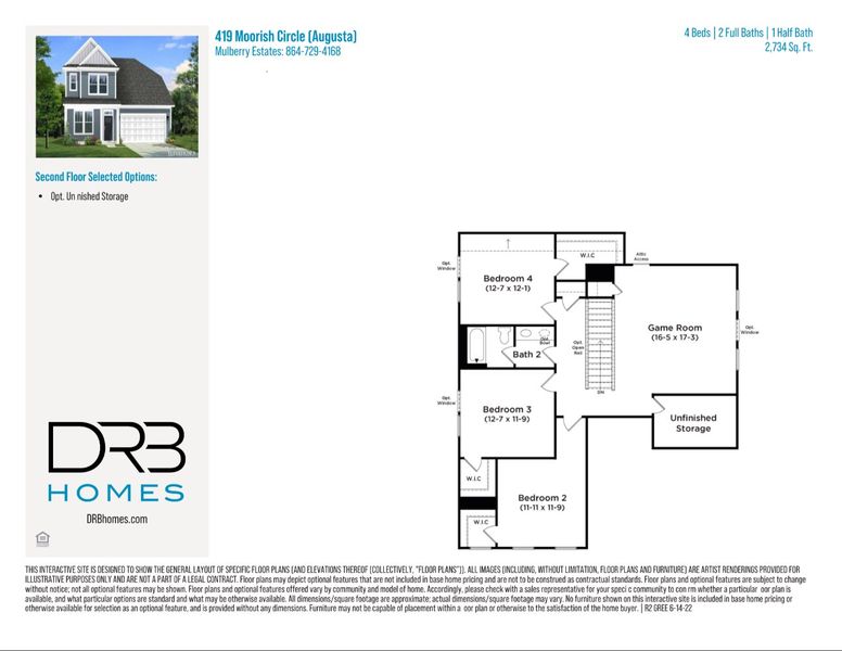 2D floor plan layout of this home in Mulberry Estates, Simpsonville, SC (Image 4). 2D floor plan layout of this home in Mulberry Estates, Simpsonville, SC (Image 4).