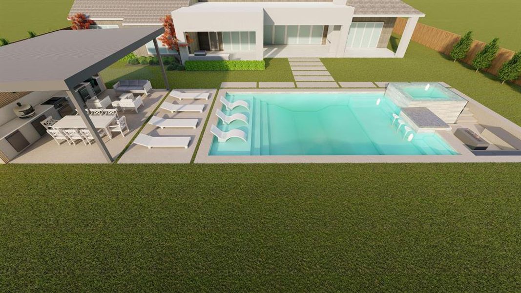 Exterior details and patio area of a home in , Frisco (Image 26).