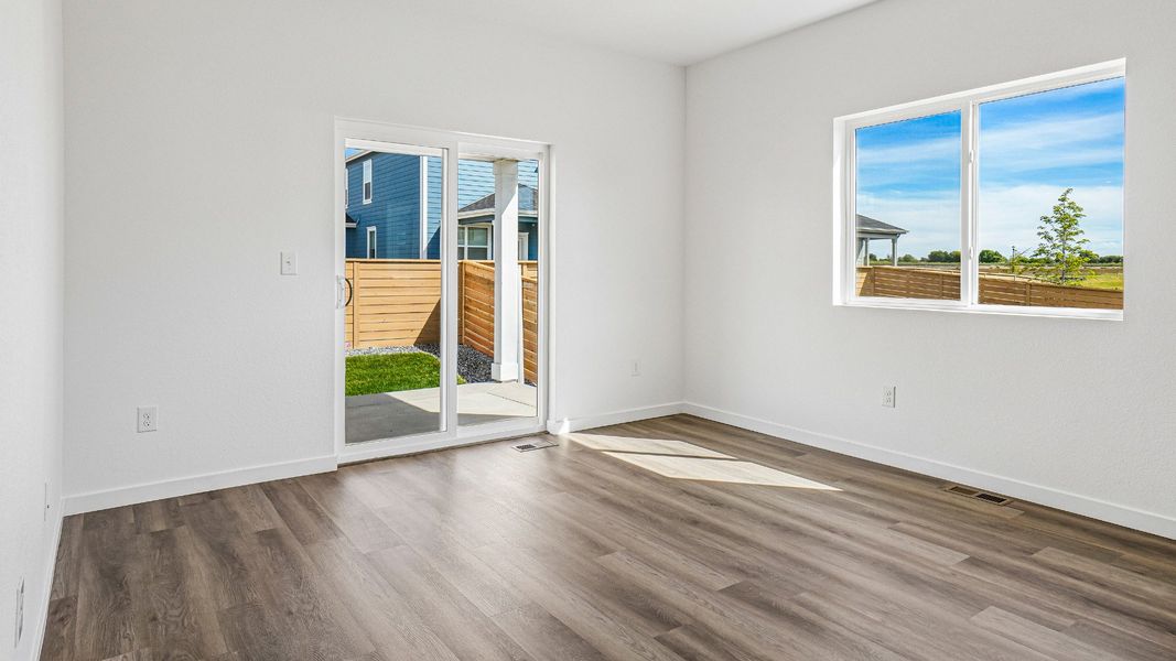 Comfortable living space for gathering with family and friends