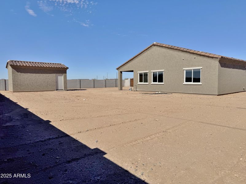 Back of home and shop Back of home and shop