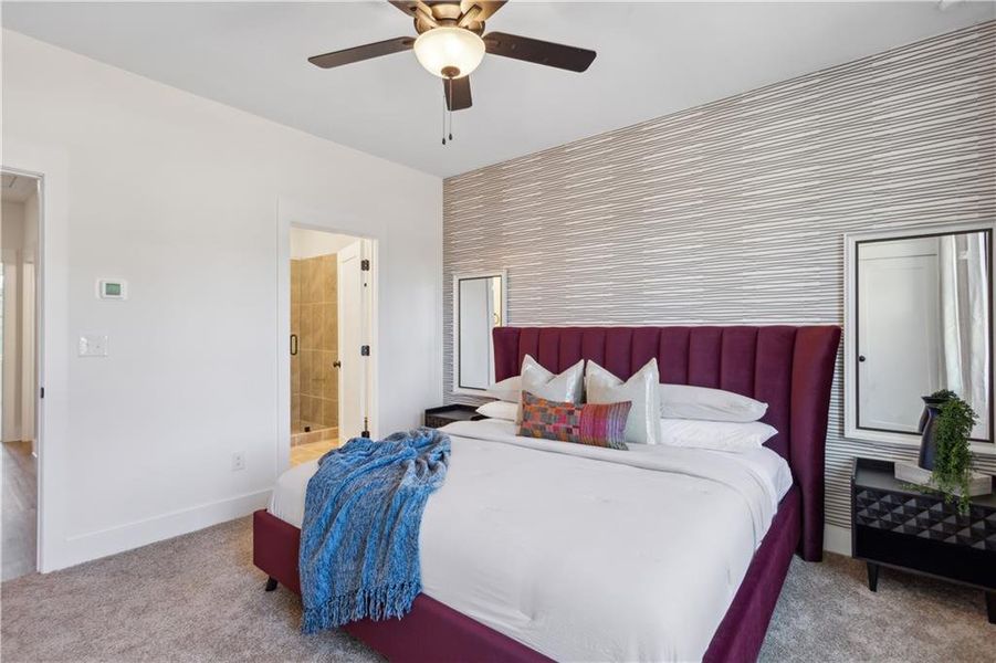 Furnished interior view inside a new home in , Atlanta (Image 8). Furnished interior view inside a new home in , Atlanta (Image 8).