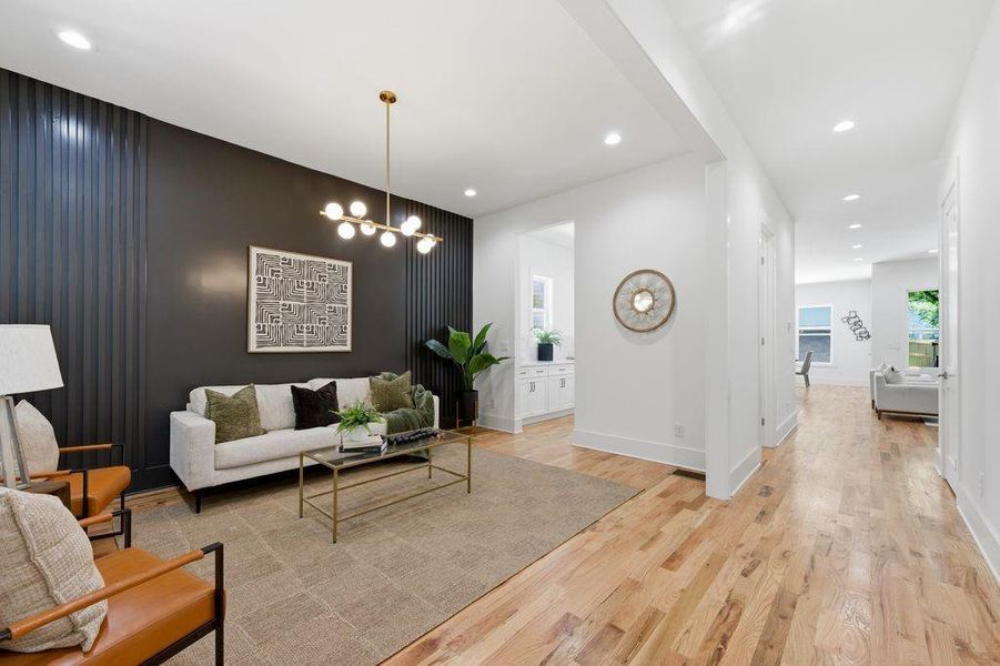 Furnished interior view inside a new home in , Atlanta (Image 12).