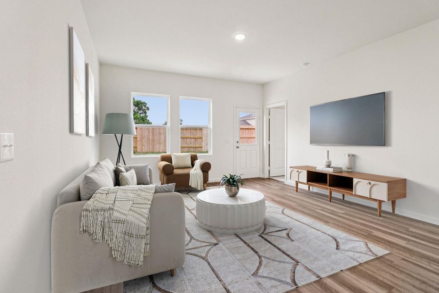 Furnished interior view inside a new home in Elm Park, Austin (Image 3).