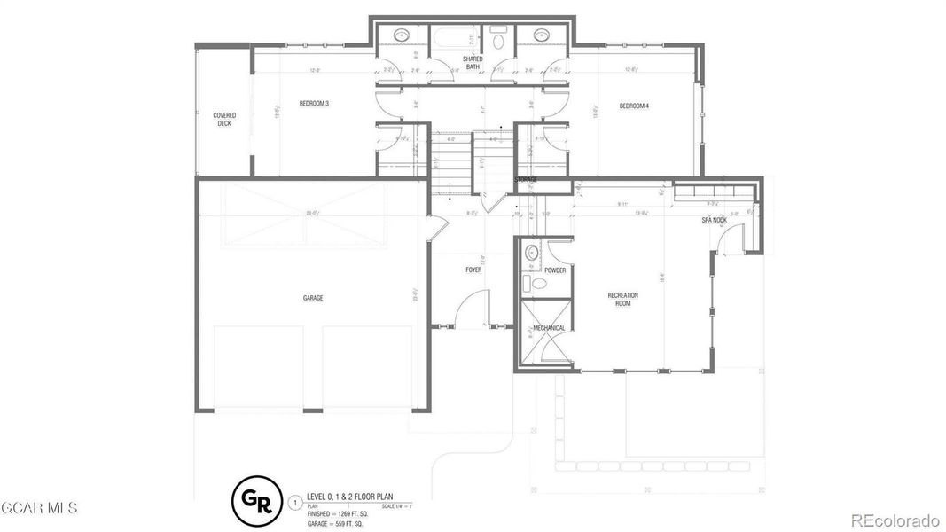 2D floor plan layout of this home in , Granby, CO (Image 3). 2D floor plan layout of this home in , Granby, CO (Image 3).
