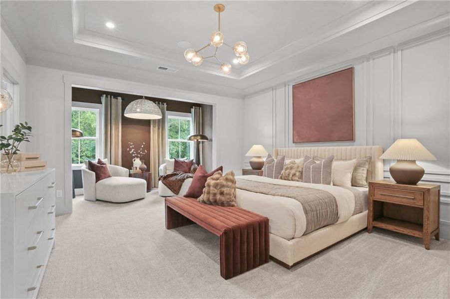 Furnished interior view inside a new home in Silverwood, Cumming (Image 9).