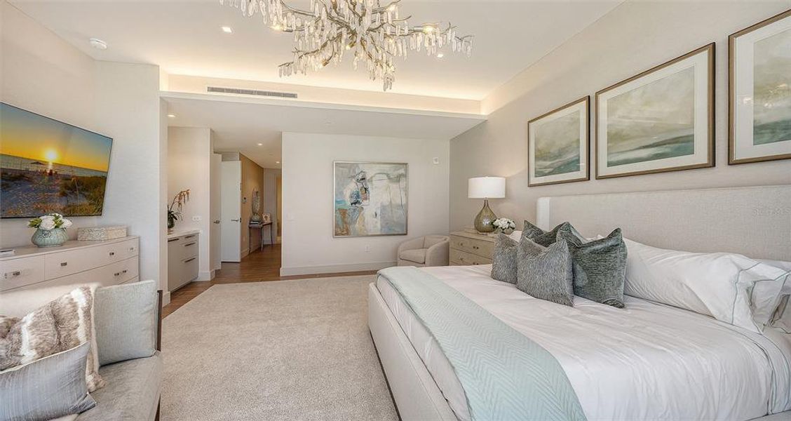 Furnished interior view inside a new home in , Longboat Key (Image 37). Furnished interior view inside a new home in , Longboat Key (Image 37).