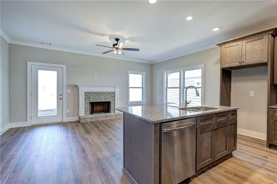 Furnished interior view inside a new home in , Cartersville (Image 18).