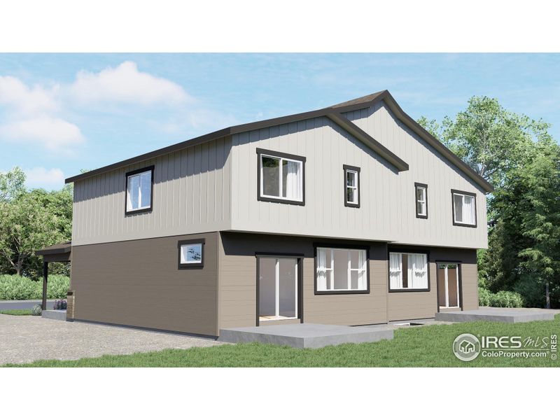 Exterior rendering of this home design in , Loveland, CO (Image 3). Exterior rendering of this home design in , Loveland, CO (Image 3).