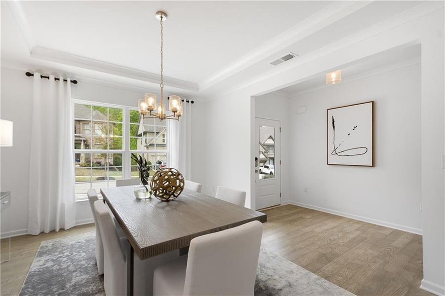 Furnished interior view inside a new home in Sierra Creek, Hoschton (Image 24).