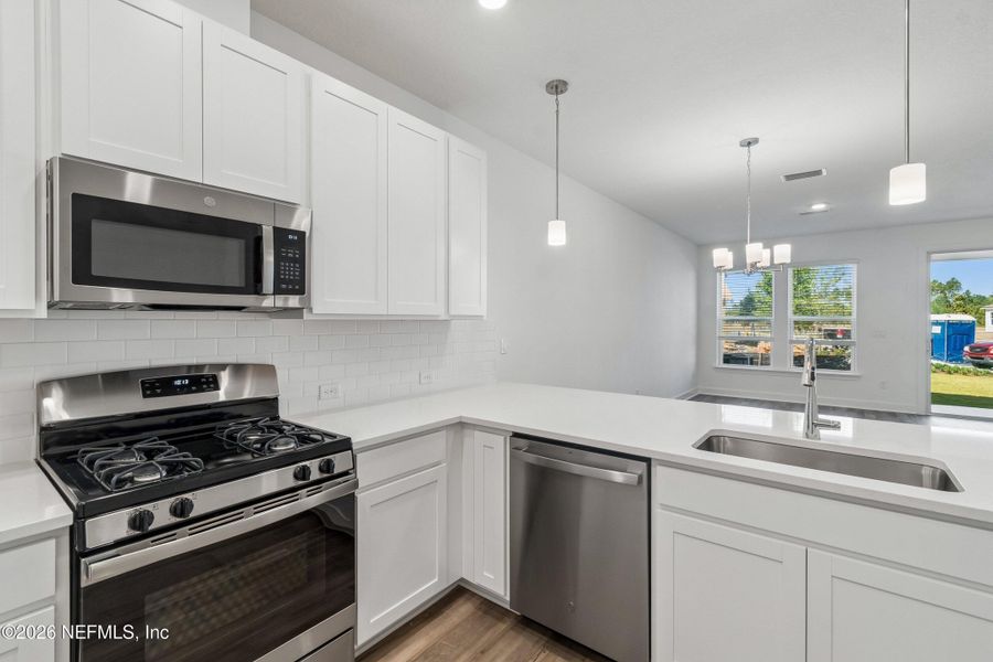 Furnished interior view inside a new home in Westerly Park at Wildlight – Overlook Collection, Yulee (Image 5).