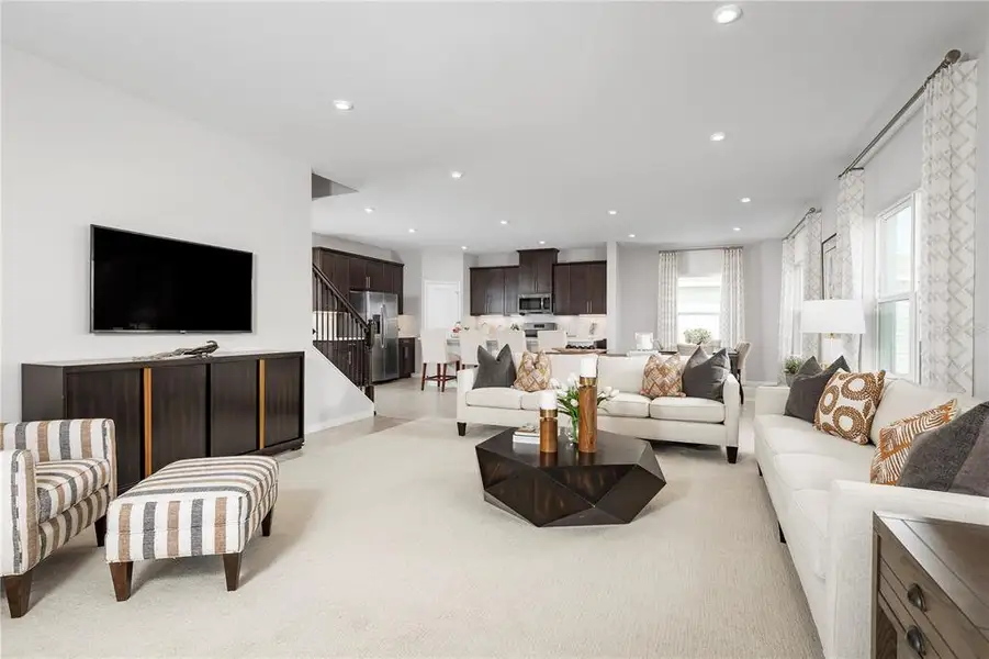 Furnished interior view inside a new home in Lake Nellie Crossing, Clermont (Image 11).