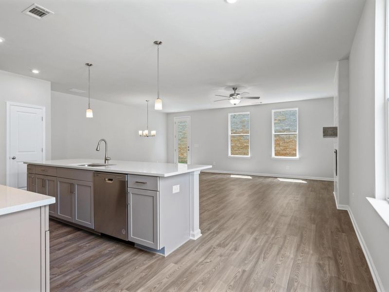 Representative furnished interior of a home built from the Cary A by Davidson Homes LLC in Lake Shore, Winder (Image 5).