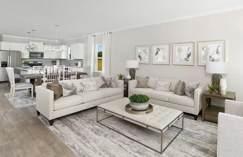 Furnished interior view inside a new home in Crescent Cove, Myrtle Beach (Image 13).