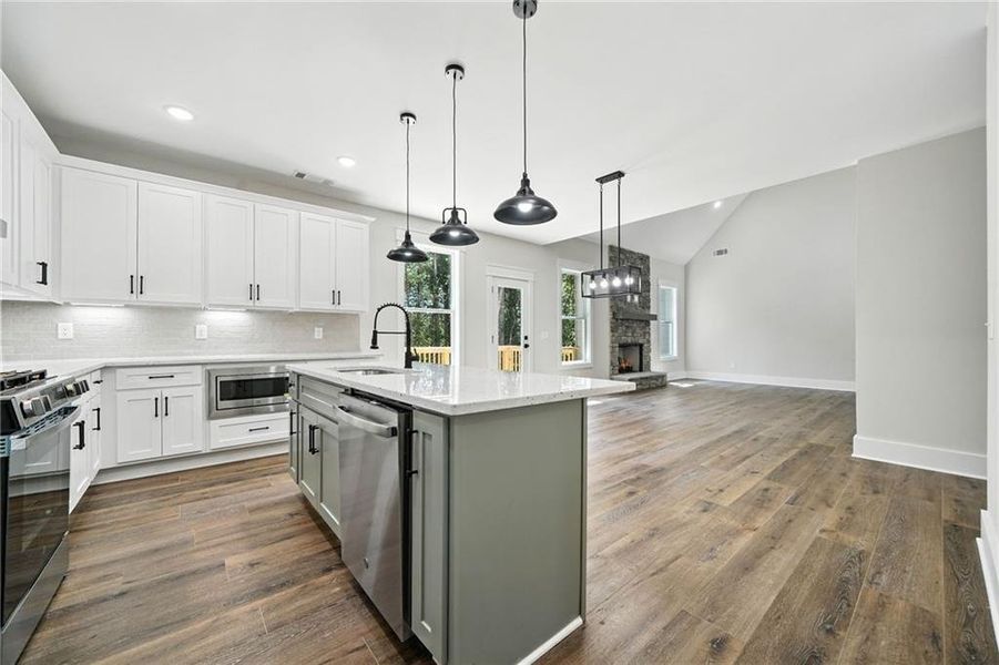Furnished interior view inside a new home in , Canton (Image 6). Furnished interior view inside a new home in , Canton (Image 6).