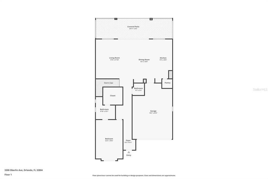 2D floor plan layout of this home in , Orlando, FL (Image 6).