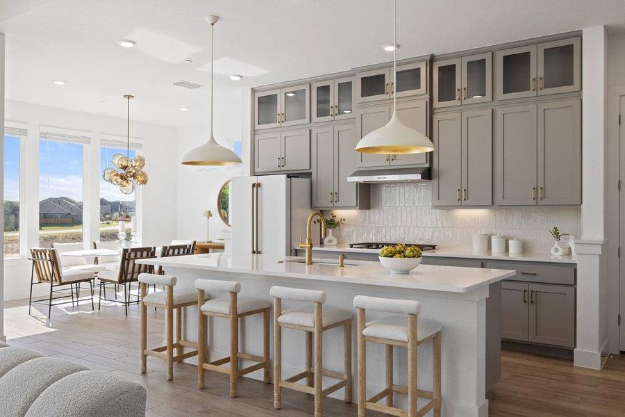 Furnished interior view inside a new home in Sweetwater, Austin (Image 4).