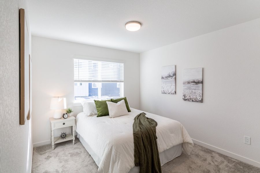 Furnished interior view inside a new home in The Vistas at West Mesa, Colorado Springs (Image 18). Furnished interior view inside a new home in The Vistas at West Mesa, Colorado Springs (Image 18).