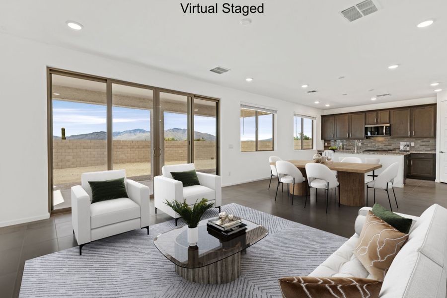Furnished interior view inside a new home in Silverbell Ridge, Marana (Image 4).