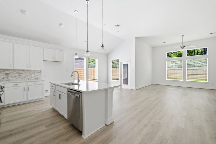 Furnished interior view inside a new home in Sundance Cove, Crosby (Image 7).