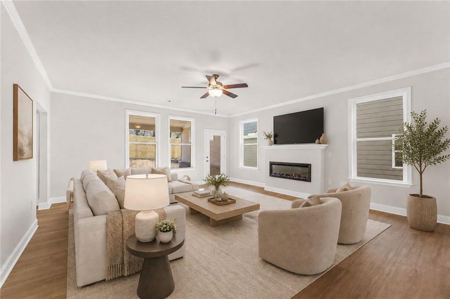 Furnished interior view inside a new home in Cooper's Walk, Loganville (Image 9).