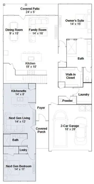 2D floor plan layout of this home in Anniston, Katy, TX (Image 2). 2D floor plan layout of this home in Anniston, Katy, TX (Image 2).