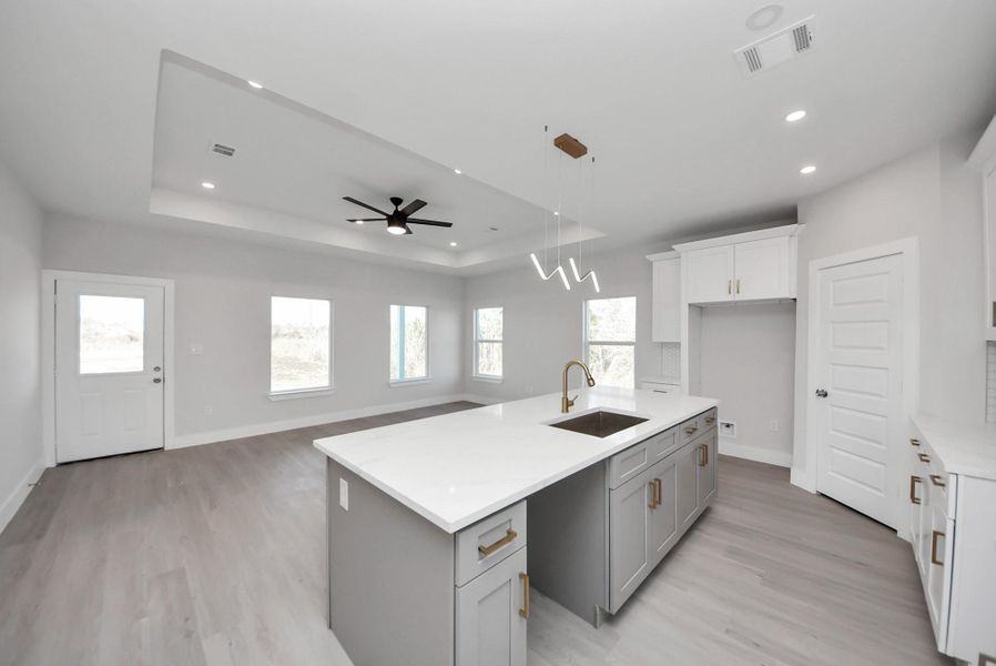Furnished interior view inside a new home in , Cleveland (Image 11).