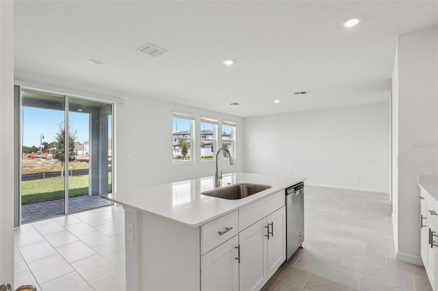 Furnished interior view inside a new home in Crosswinds - Classic Series, Haines City (Image 4). Furnished interior view inside a new home in Crosswinds - Classic Series, Haines City (Image 4).