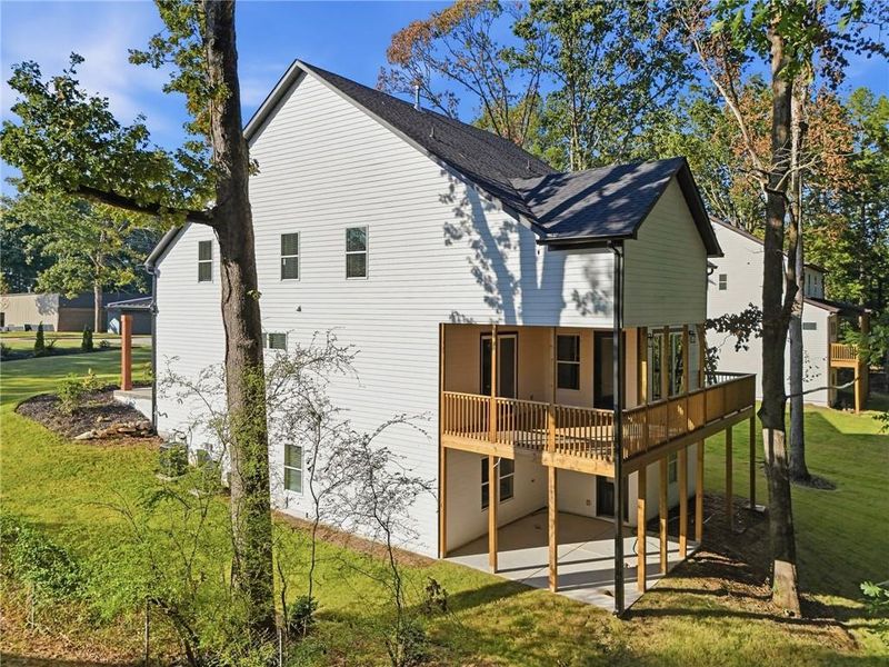 Exterior details and patio area of a home in , Buford (Image 26).