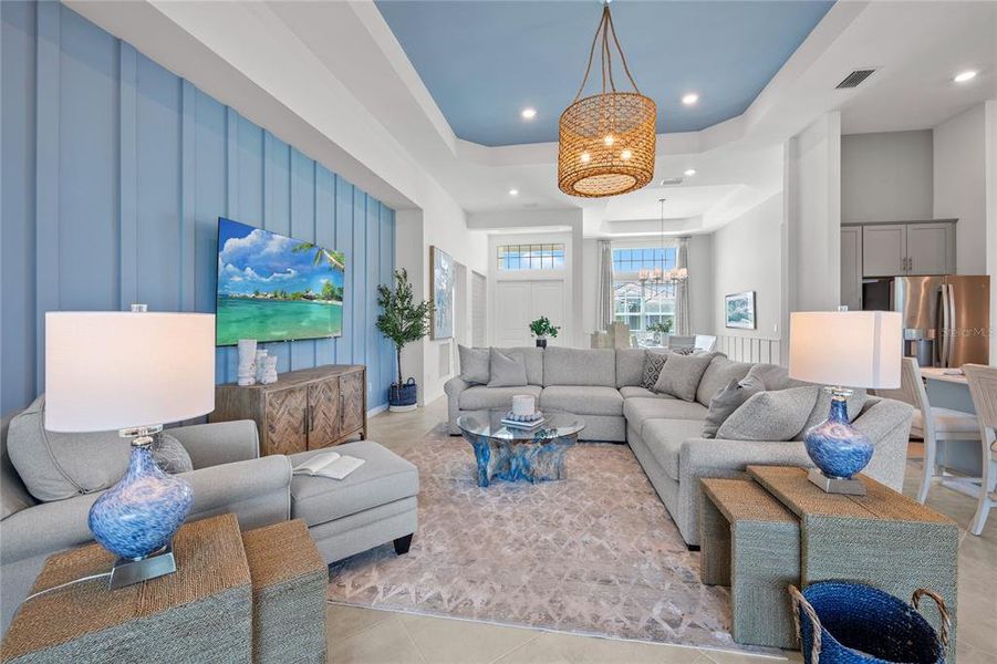 Furnished interior view inside a new home in Calusa Country Club, Lakewood Ranch (Image 34).