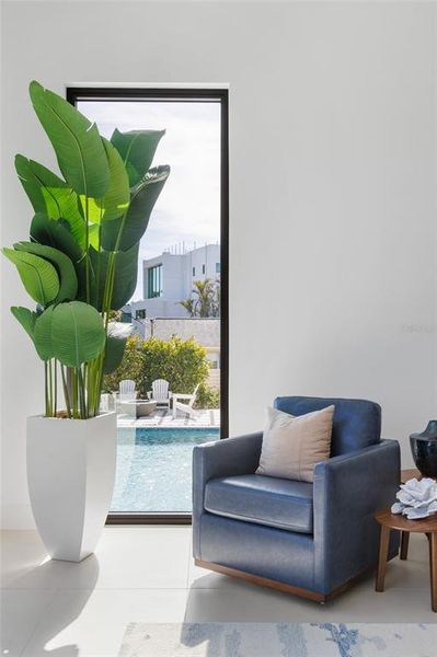 Furnished interior view inside a new home in , Sarasota (Image 35).