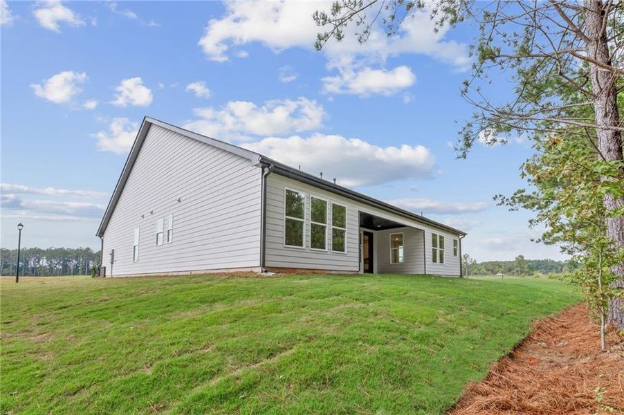 Exterior details and patio area of a home in Bay Creek Overlook, Loganville (Image 3).