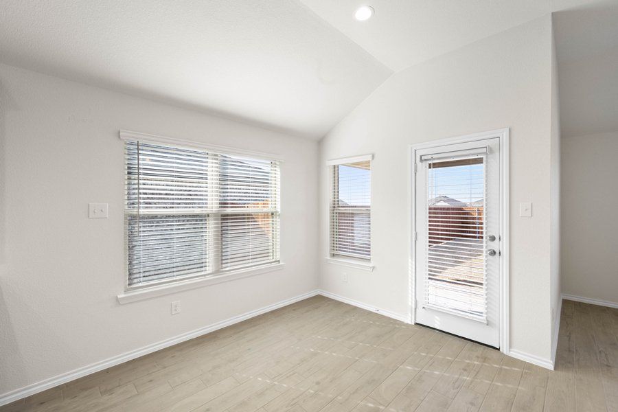 Representative exterior photo of a completed home built from the Cheyenne by Impression Homes in ValleyBrooke, Mesquite, TX (Image 13).