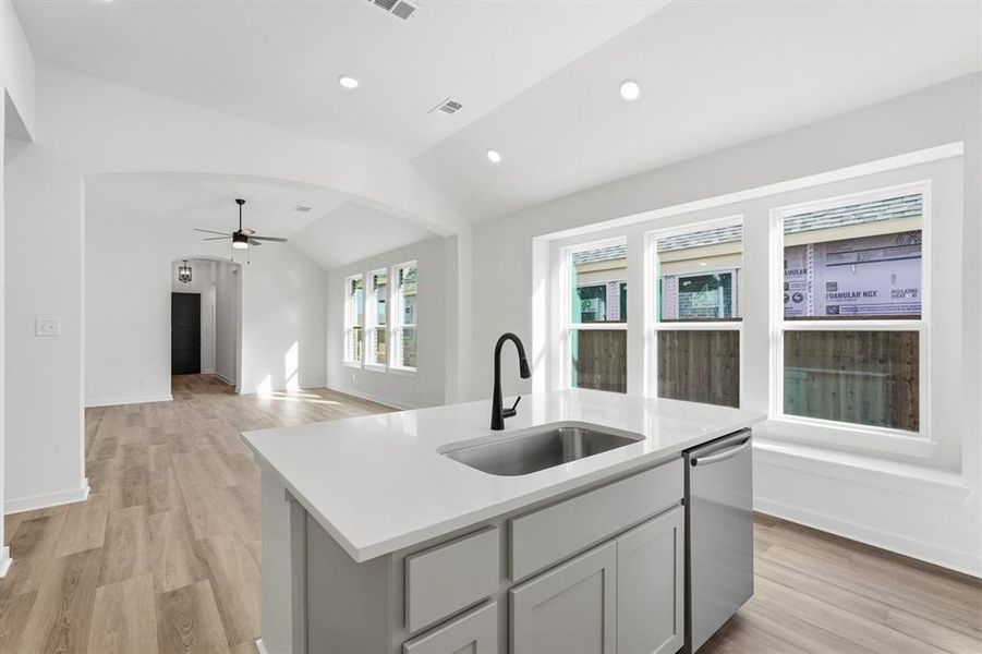 Furnished interior view inside a new home in Creekshaw, Royse City (Image 6).