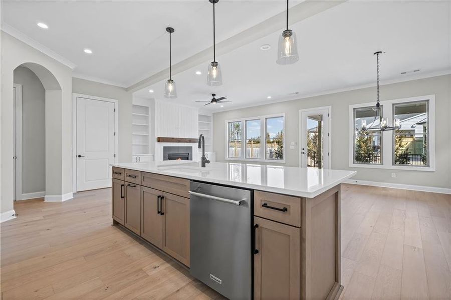 Furnished interior view inside a new home in , Canton (Image 7).