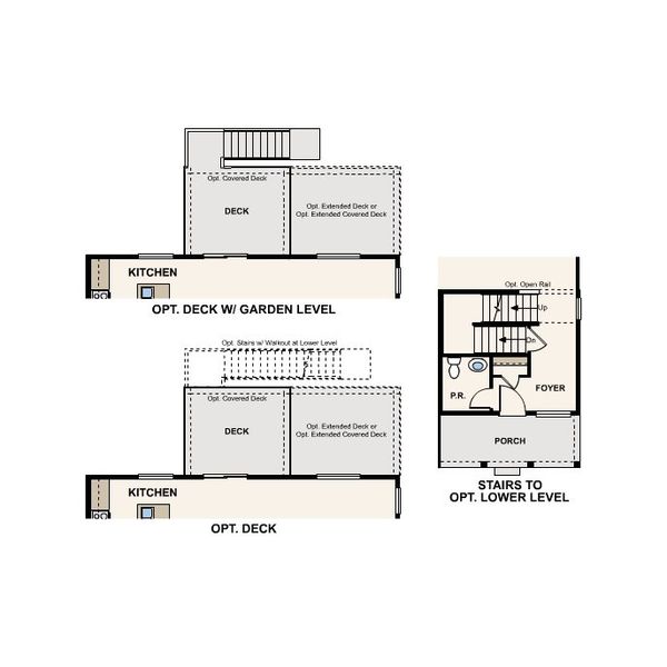 2D floor plan layout of this home in The Overlook at Johnstown Farms, Johnstown, CO (Image 3).