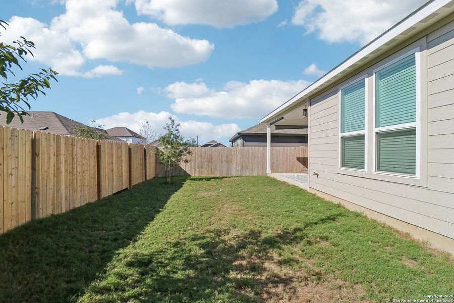 Exterior details and patio area of a home in Dove Song, Marion (Image 20). Exterior details and patio area of a home in Dove Song, Marion (Image 20).
